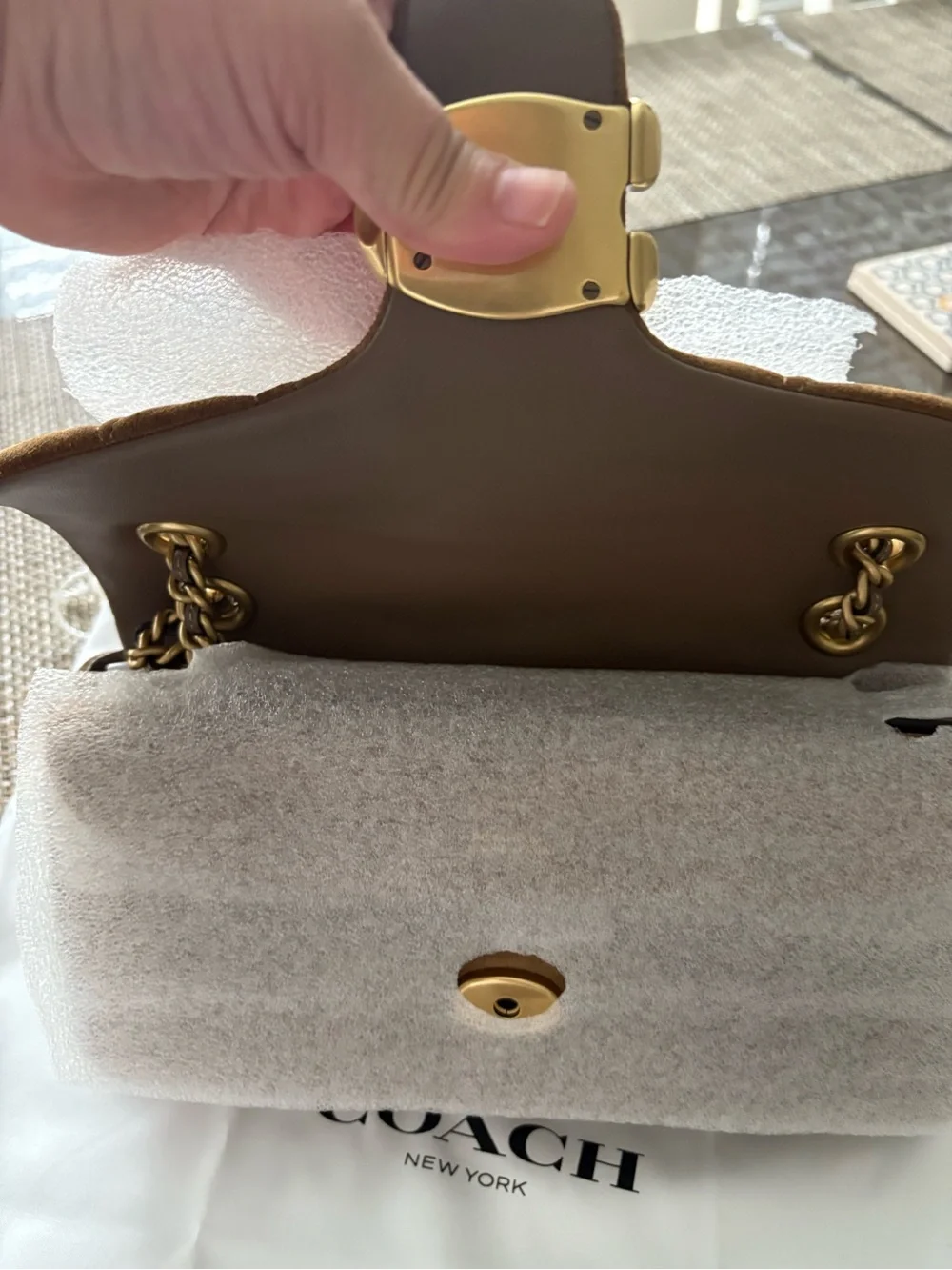Coach Suede Tabby 26
